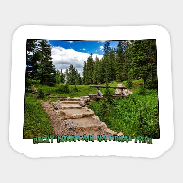 Colorado (Rocky Mountain National Park) Sticker by gorff